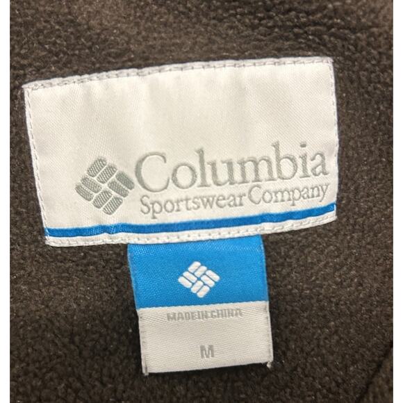 Columbia Men’s size M Down insulated Winter Coat Beige - Picture 4 of 5